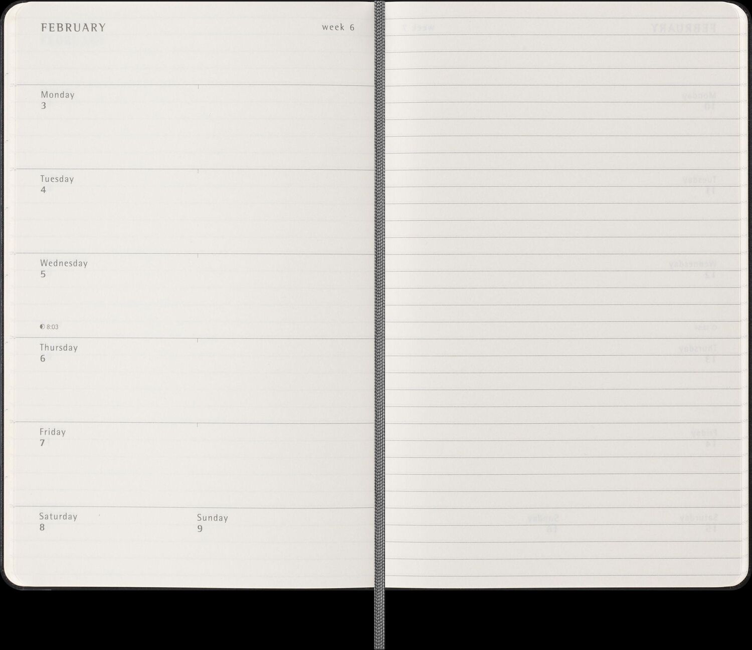 Bild: 8056999270568 | Moleskine 18 Monate Wochen Notizkalender 2024/2025, L/A5, 1 Wo = 1...