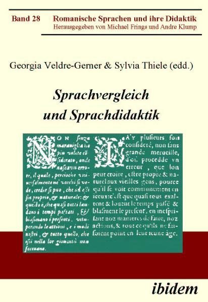 Cover: 9783838200316 | Sprachvergleich und Sprachdidaktik | Georgia Veldre-Gerner (u. a.)