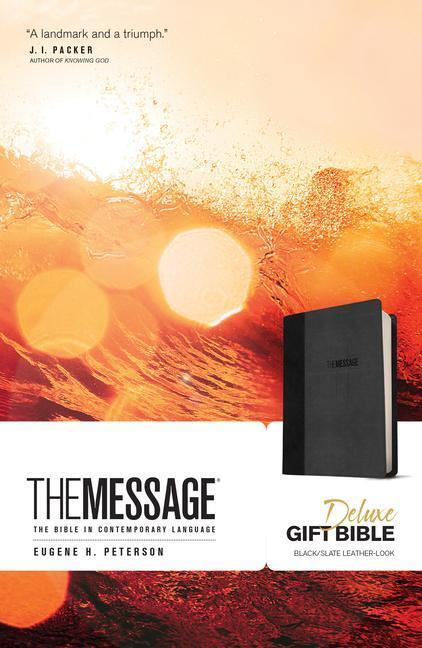 Cover: 9781631465802 | Message Deluxe Gift Bible, Black | The Bible in Contemporary Language