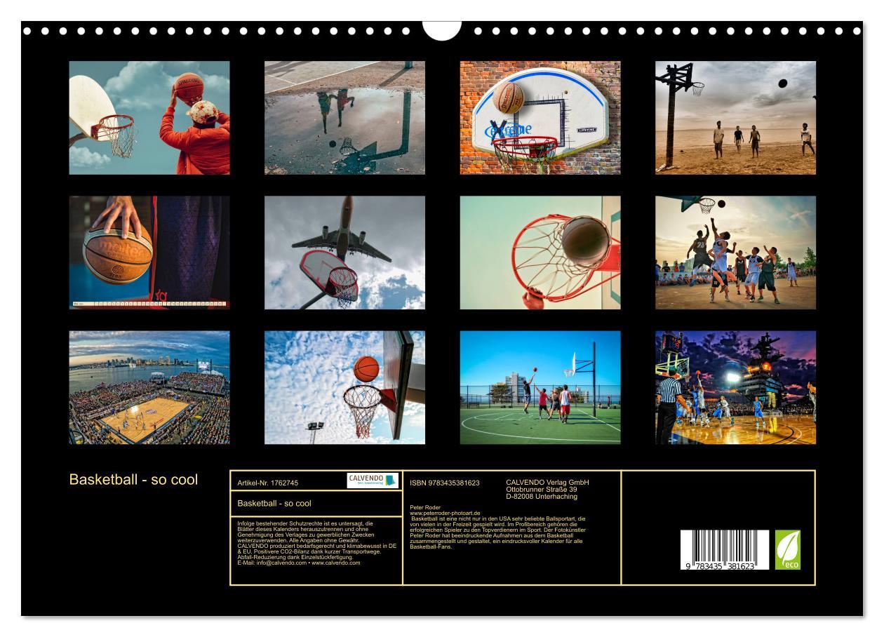 Bild: 9783435381623 | Basketball - so cool (Wandkalender 2025 DIN A3 quer), CALVENDO...