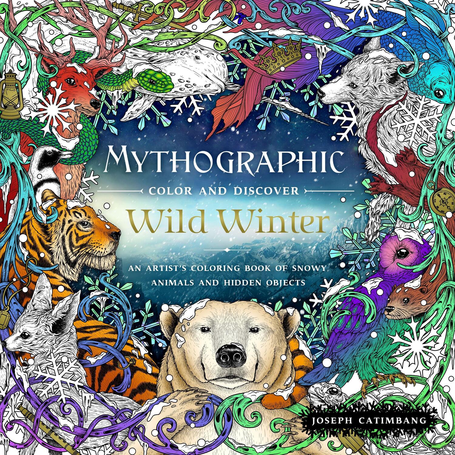 Cover: 9781250279705 | Mythographic Color and Discover: Wild Winter: An Artist's Coloring...
