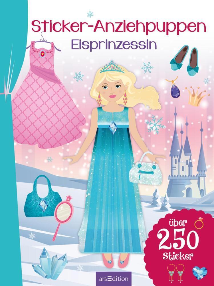 Bild: 9783845832036 | Sticker-Anziehpuppen - Eisprinzessin | Über 250 Sticker | Taschenbuch