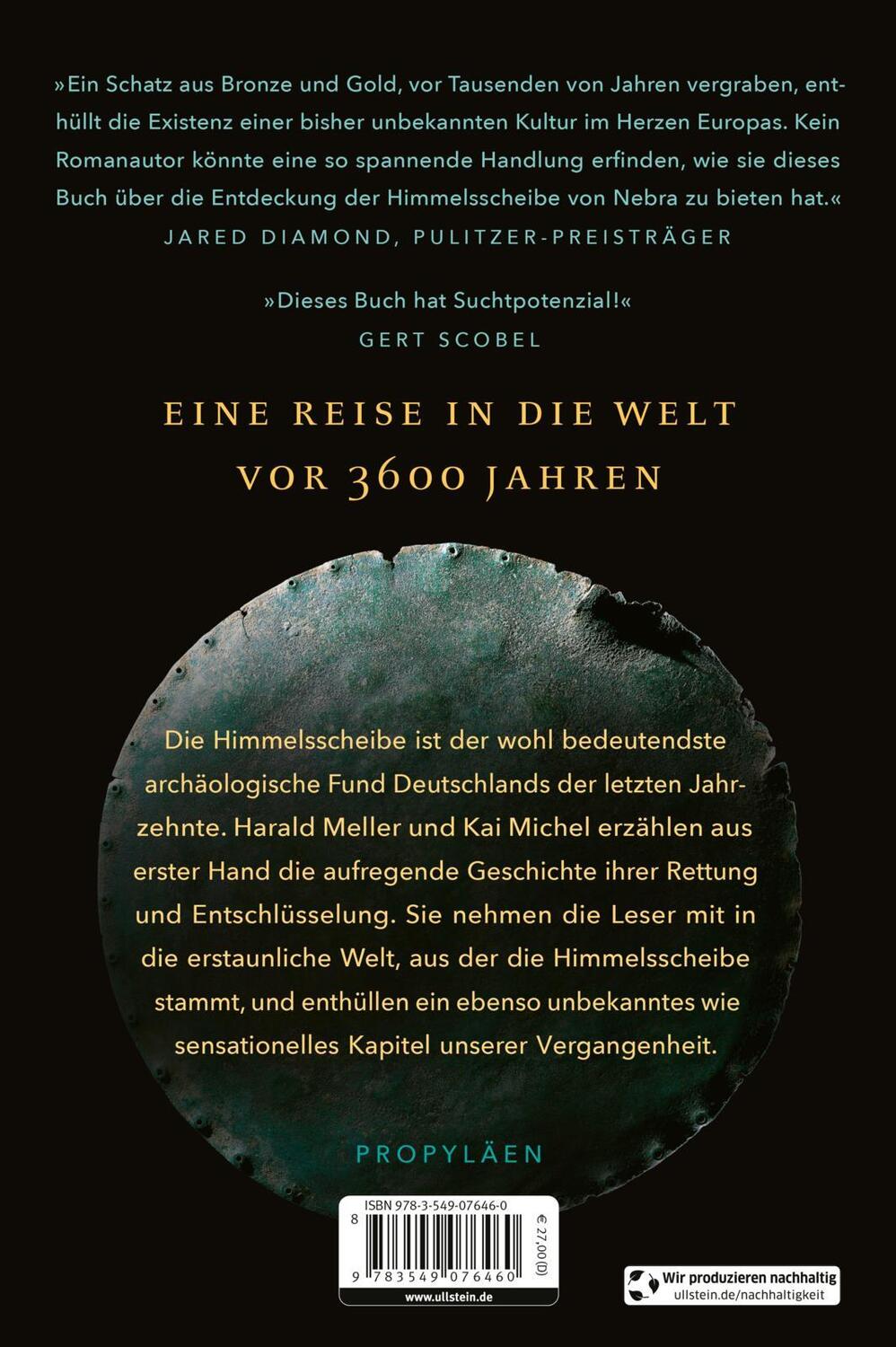 Rückseite: 9783549076460 | Die Himmelsscheibe von Nebra | Harald Meller (u. a.) | Buch | 384 S.