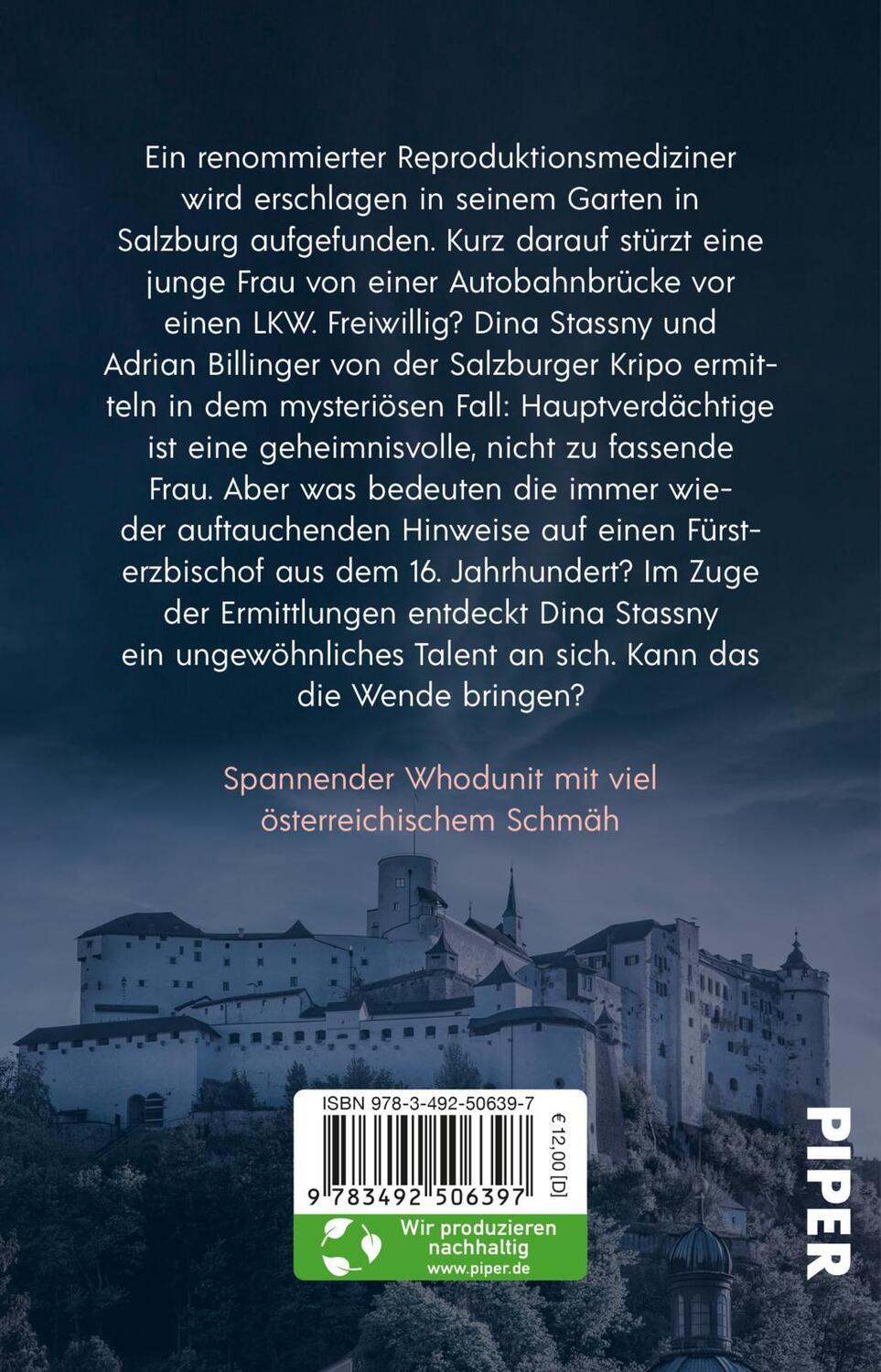 Rückseite: 9783492506397 | Salzburger Abgründe | Jenna Theiss | Taschenbuch | 288 S. | Deutsch