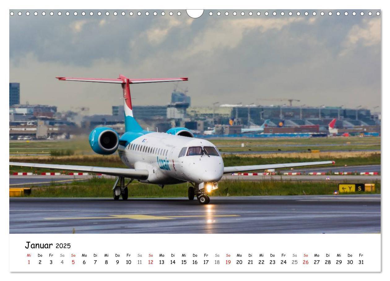 Bild: 9783435778409 | Airliners in Frankfurt (Wandkalender 2025 DIN A3 quer), CALVENDO...