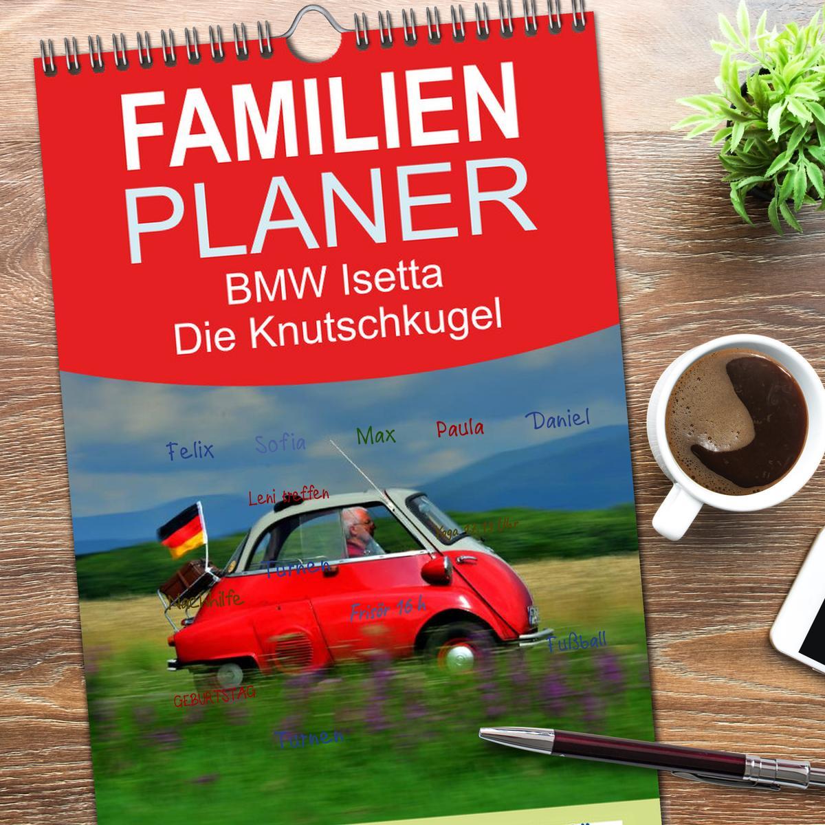 Bild: 9783457118887 | Familienplaner 2025 - BMW Isetta - Die Knutschkugel mit 5 Spalten...