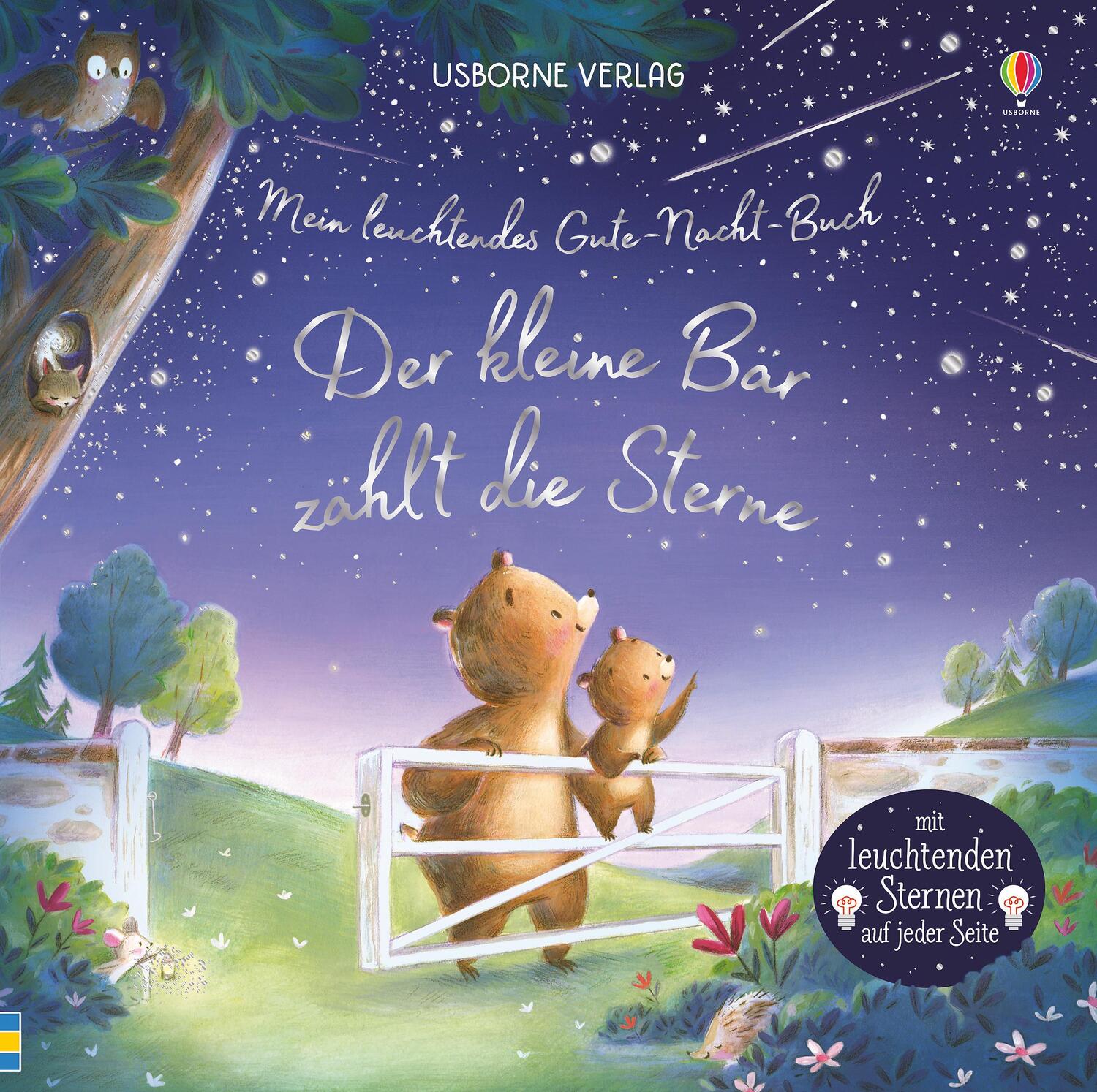 Cover: 9781789412253 | Mein leuchtendes Gute-Nacht-Buch: Der kleine Bär zählt die Sterne