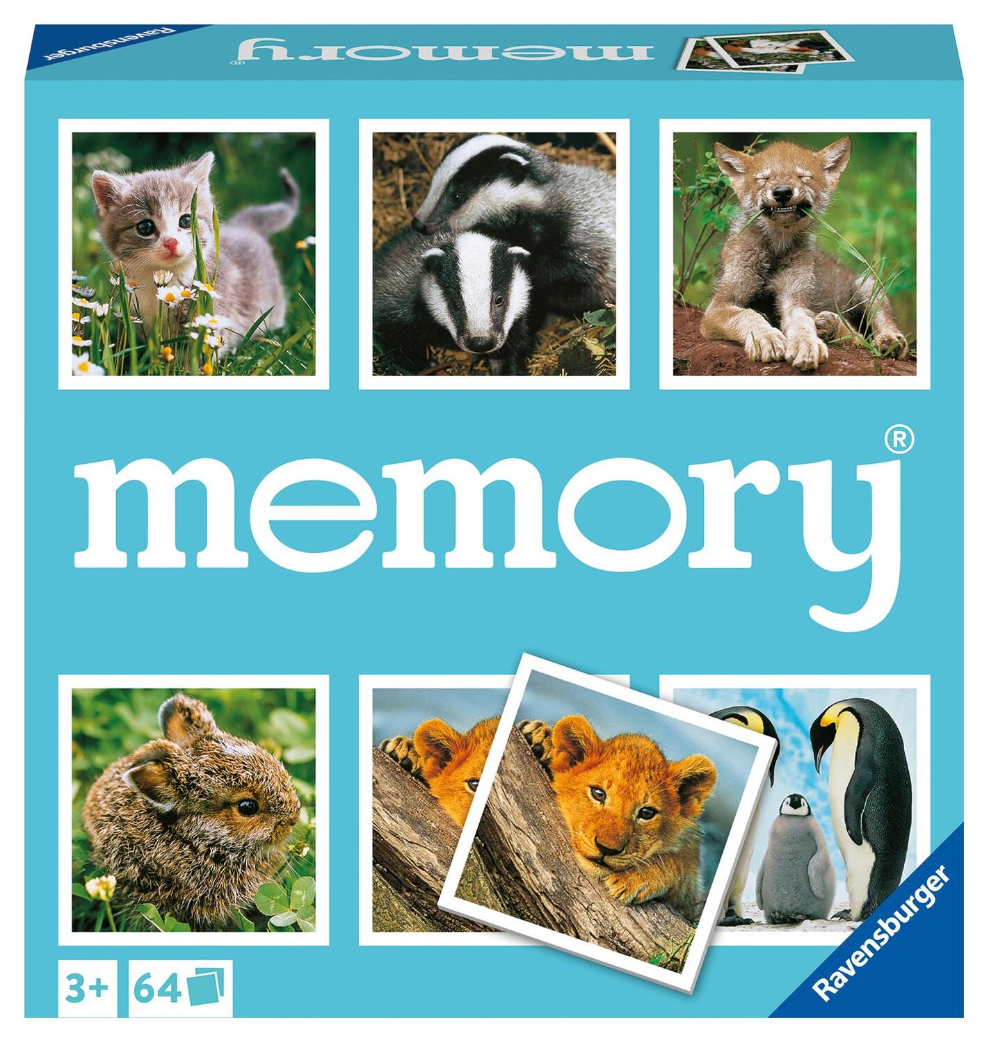 Cover: 4005556208791 | Ravensburger memory® Tierkinder - 20879 - der Spieleklassiker für...