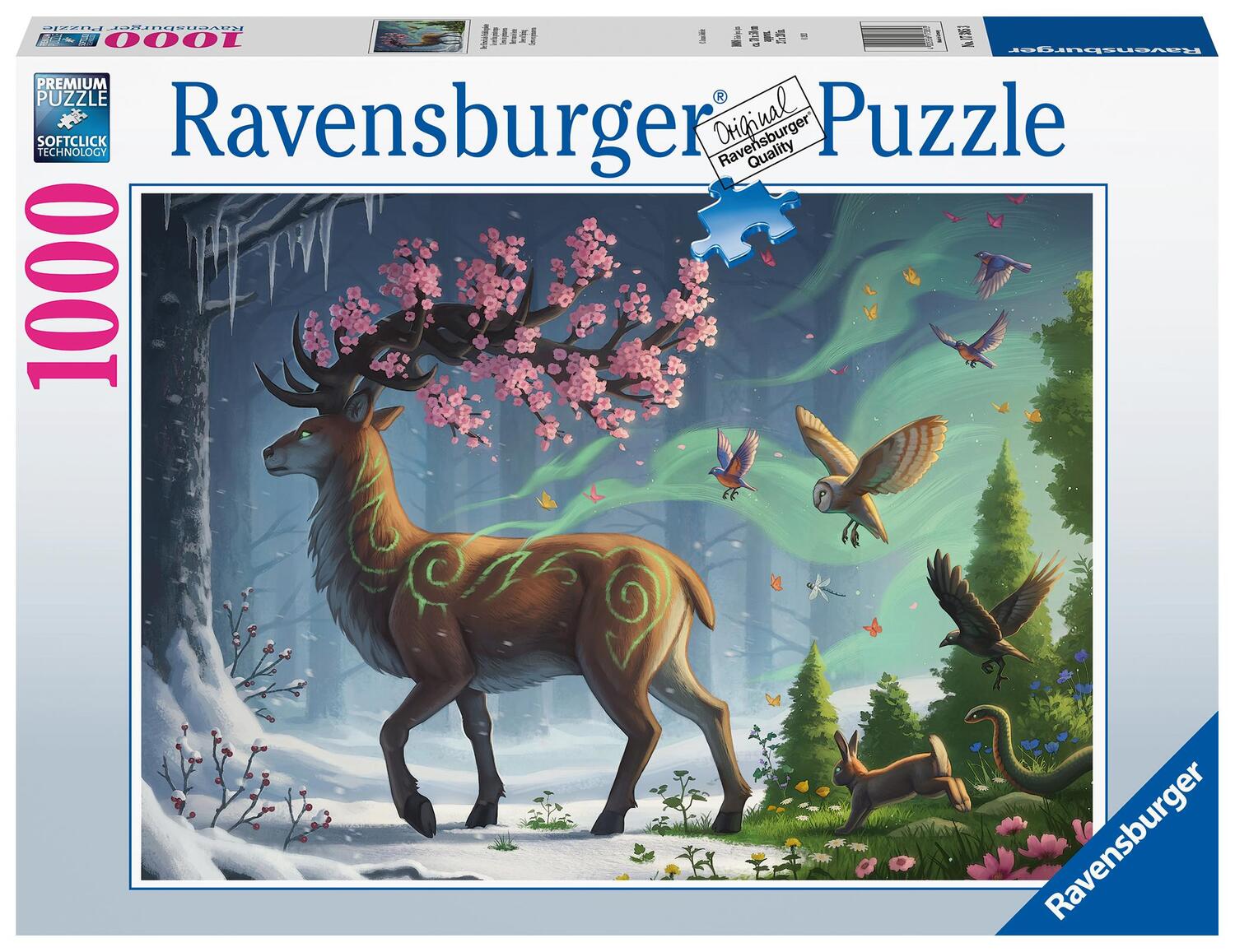 Cover: 4005556173853 | Ravensburger Puzzle 17385 Der Hirsch als Frühlingsbote - 1000 Teile...