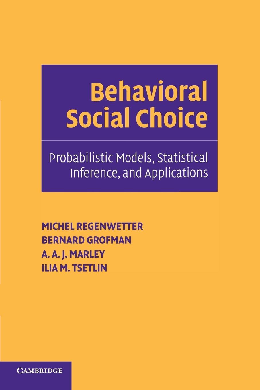 Cover: 9780521536660 | Behavioral Social Choice | Michel Regenwetter (u. a.) | Taschenbuch