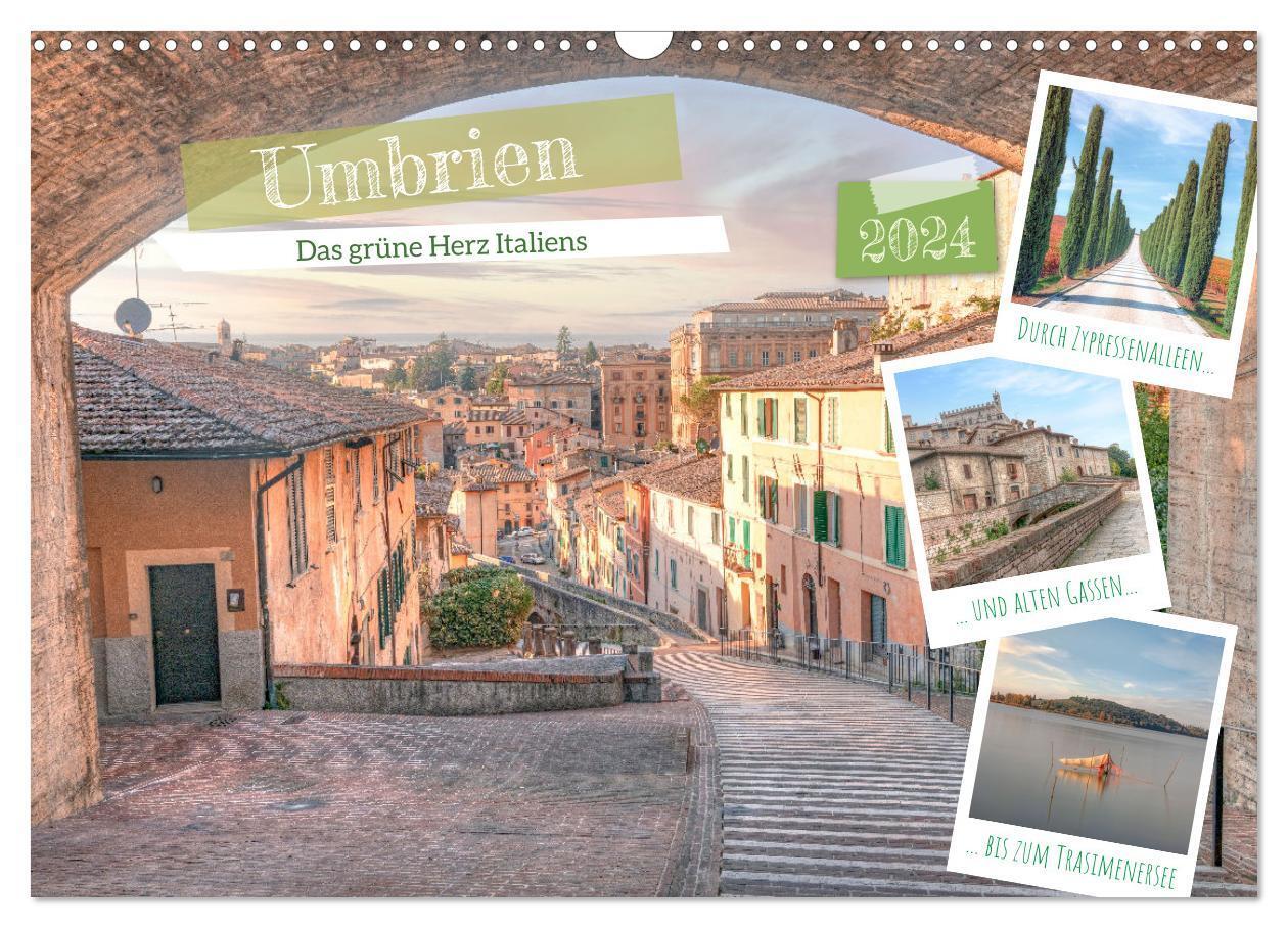 Cover: 9783675599666 | Umbrien - Das grüne Herz Italiens (Wandkalender 2024 DIN A3 quer),...