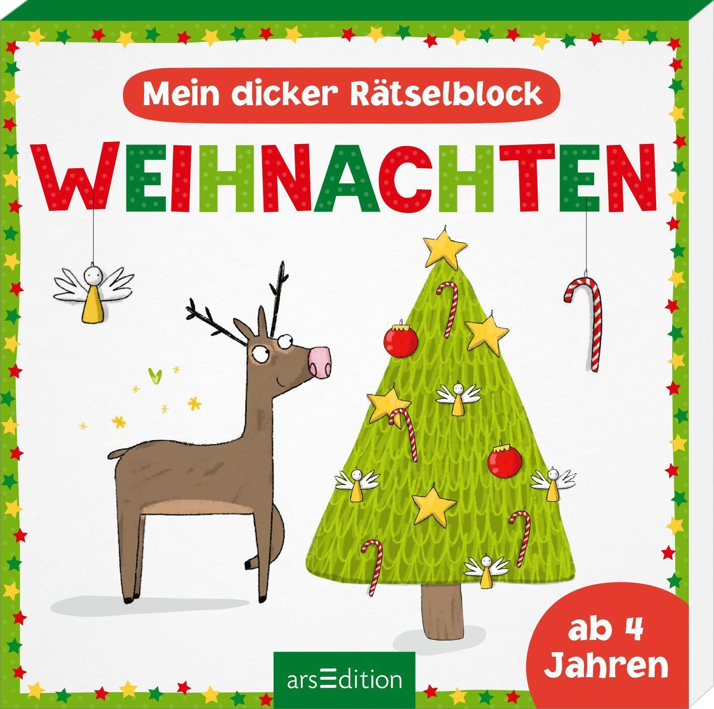 Cover: 9783845853208 | Mein dicker Rätselblock Weihnachten | Ab 4 Jahren | Taschenbuch | 2023