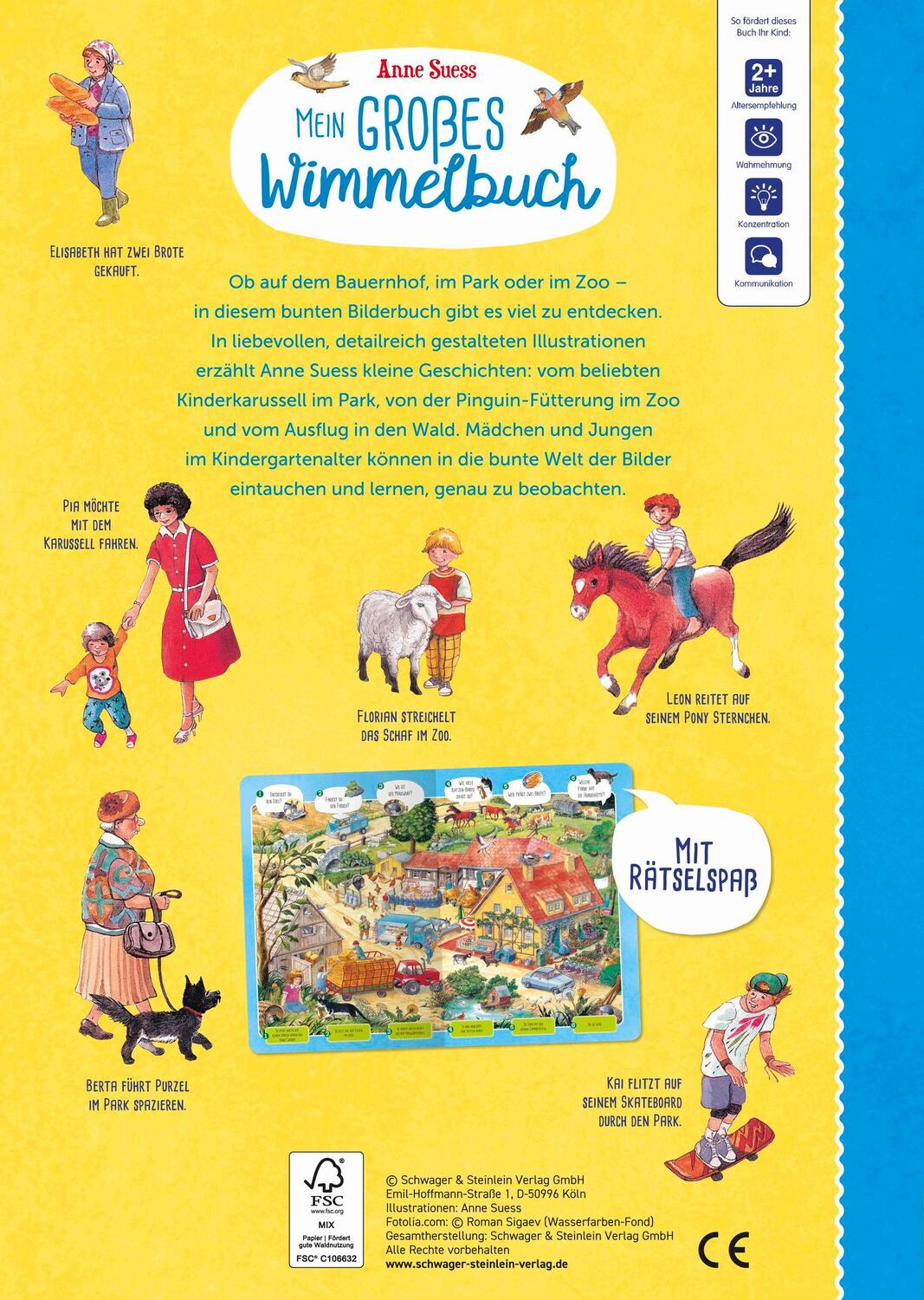 Rückseite: 9783849944599 | Mein großes Wimmelbuch Für Kinder ab 2 Jahren | Verlag | Buch | 8 S.