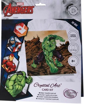 Cover: 5055865498603 | Craft Buddy CCK-MCU903 - Crystal Art Card Kit, Marvel Hulk, 18x18...