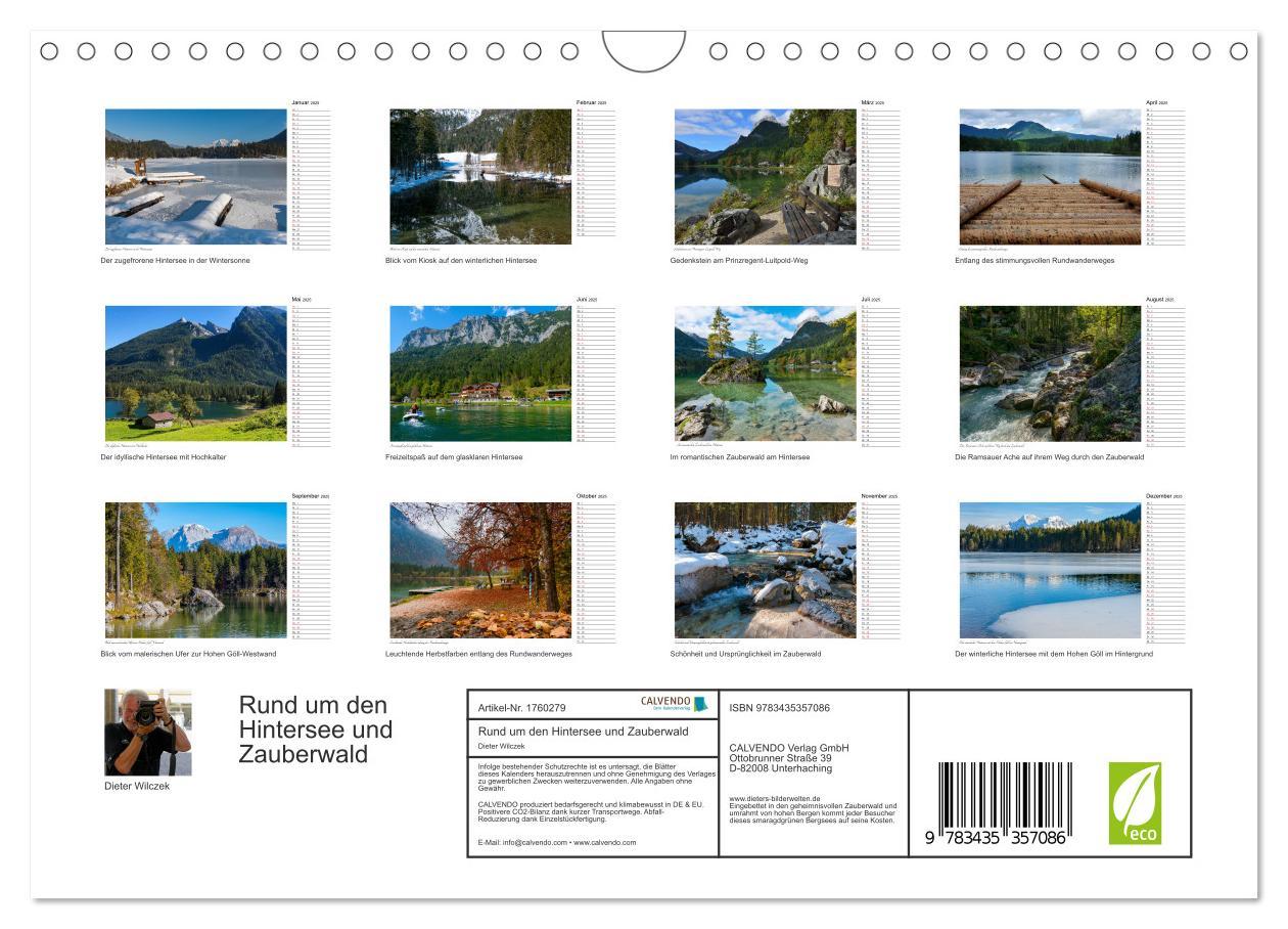 Bild: 9783435357086 | Rund um den Hintersee und Zauberwald (Wandkalender 2025 DIN A4...