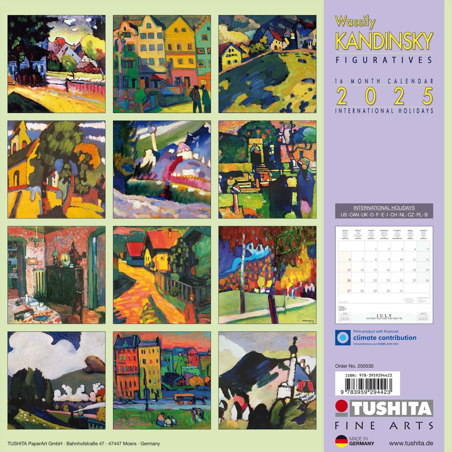 Rückseite: 9783959294423 | Wassily Kandinsky - Figuratives 2025 | Kalender 2025 | Kalender | 2025