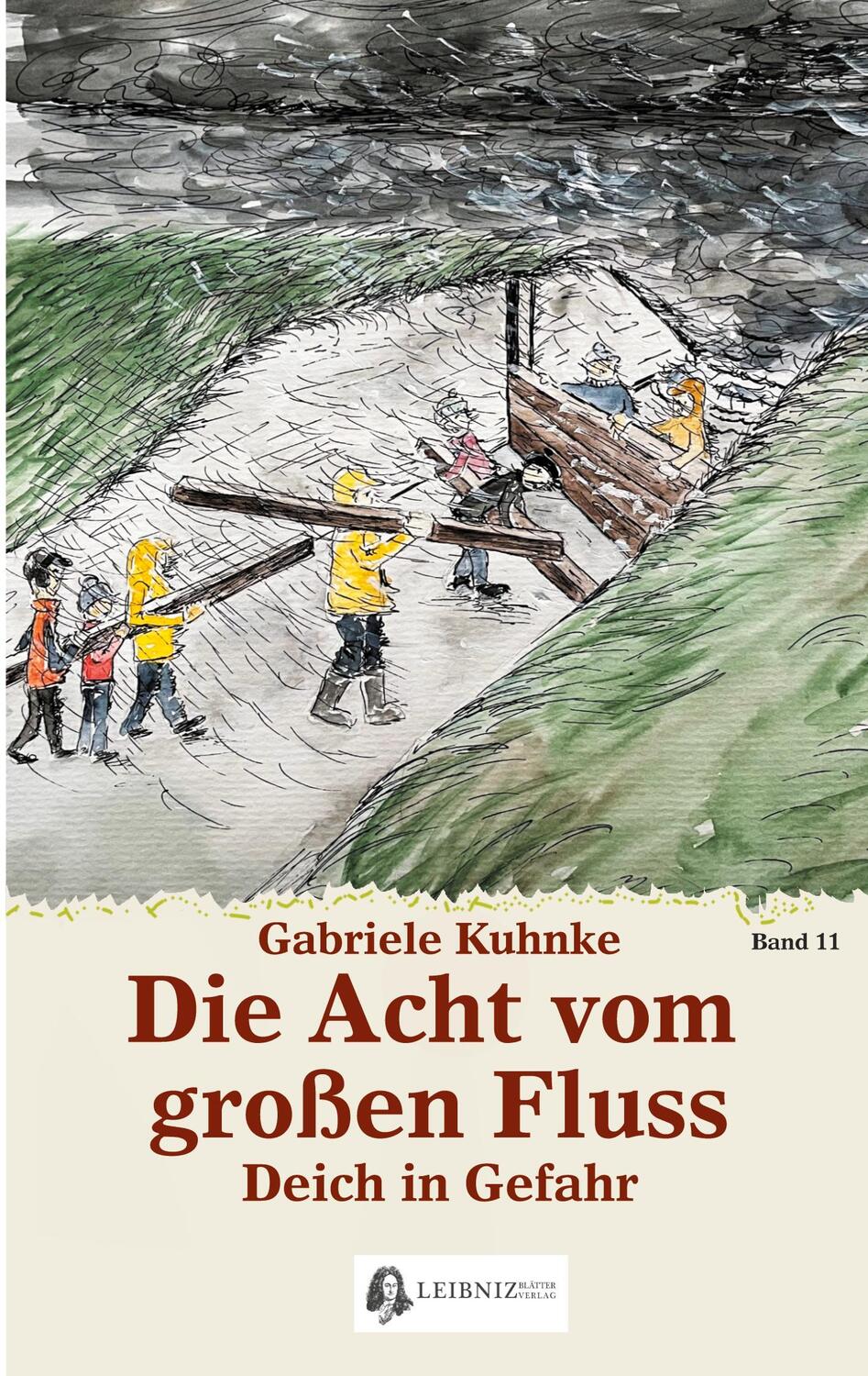 Cover: 9783982283289 | Die Acht vom großen Fluss, Bd. 11 | Deich in Gefahr | Gabriele Kuhnke