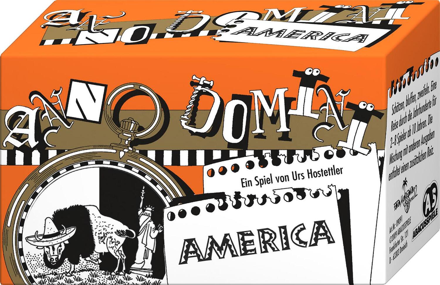 Cover: 4011898090918 | Anno Domini - America | Schätzen - Bluffen - Zweifeln | Urs Hostettler