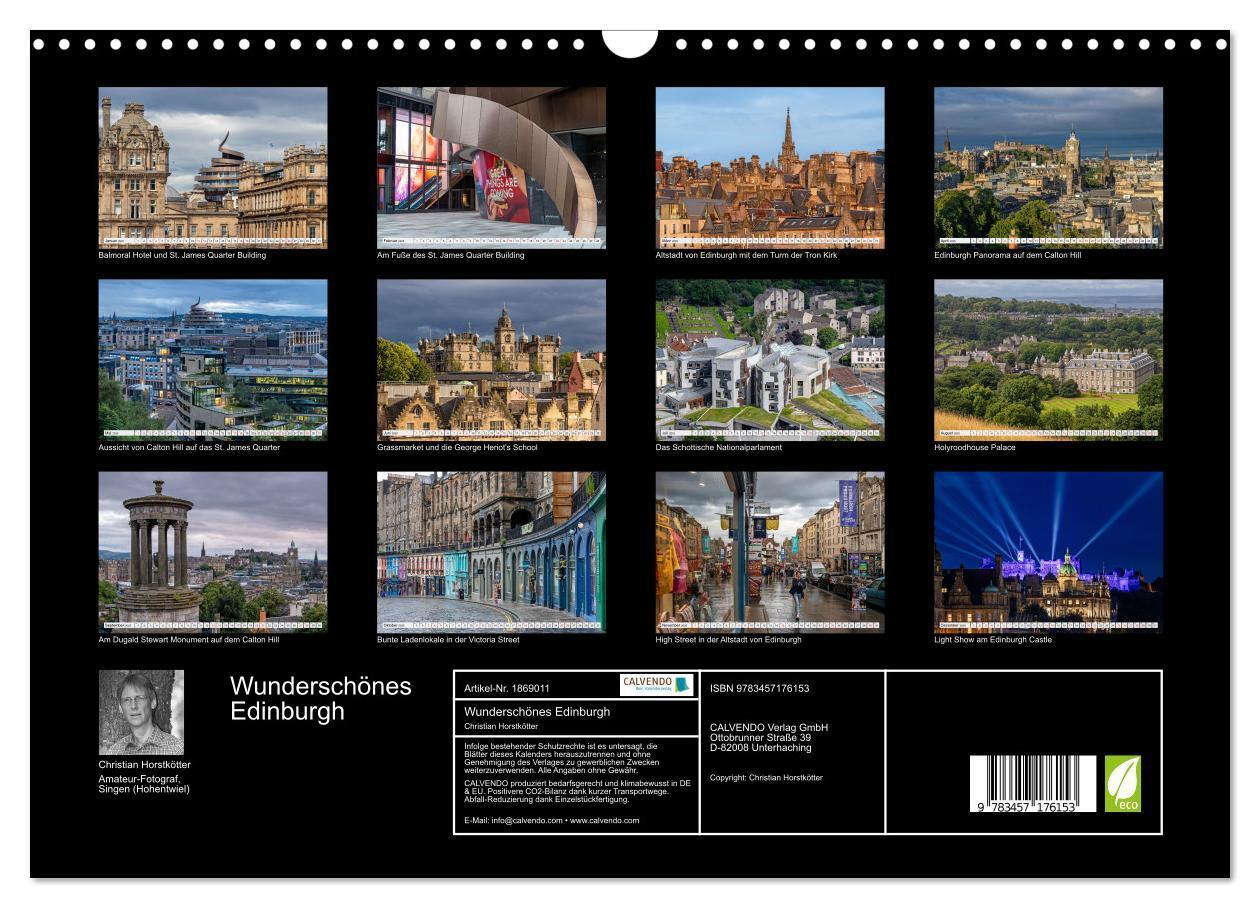 Bild: 9783457176153 | Wunderschönes Edinburgh (Wandkalender 2025 DIN A3 quer), CALVENDO...