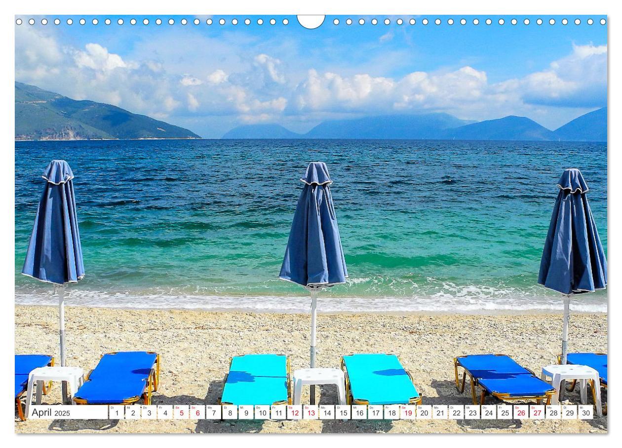 Bild: 9783383979408 | Kefalonia, Inseltraum in Blau (Wandkalender 2025 DIN A3 quer),...