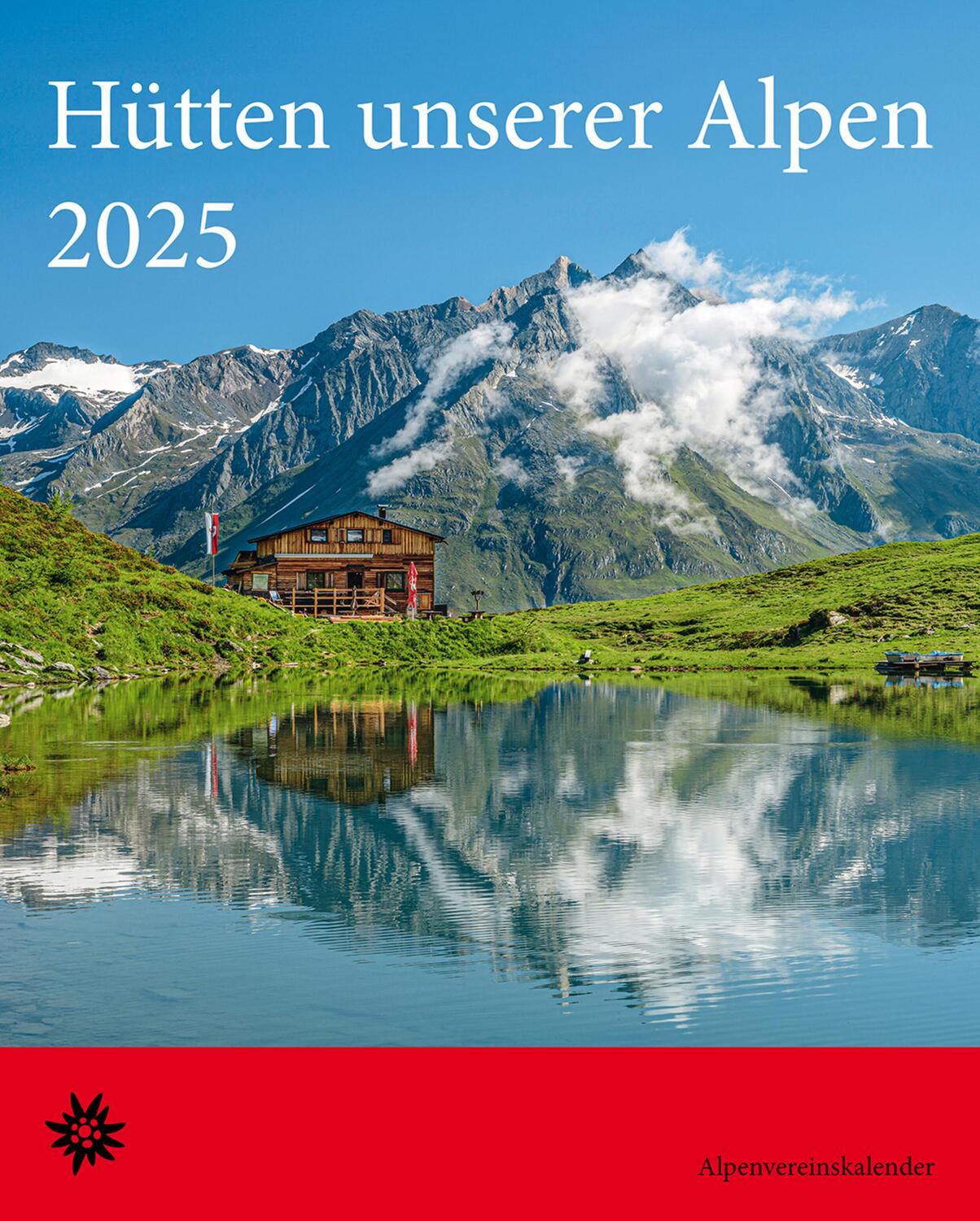 Cover: 9783731876120 | Hütten unserer Alpen 2025 | Verlag Korsch | Kalender | Spiralbindung