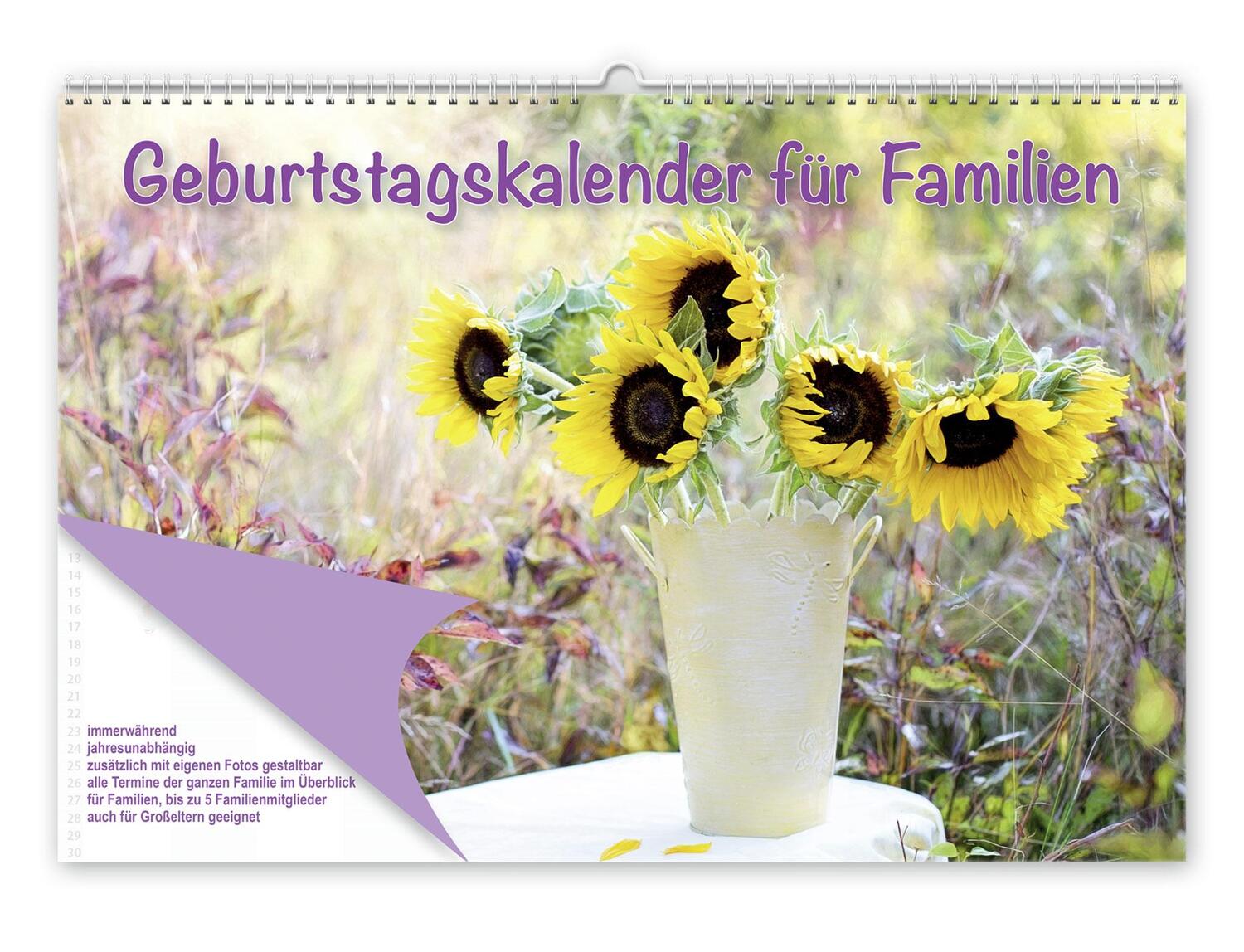 Cover: 9783961310876 | Geburtstagskalender für Familien | Kalender | Spiralbindung | 14 S.