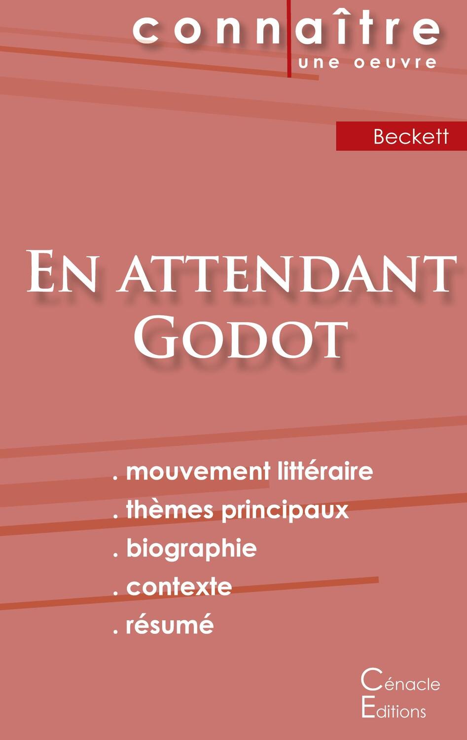 Cover: 9782367887098 | Fiche de lecture En attendant Godot de Samuel Beckett (Analyse...