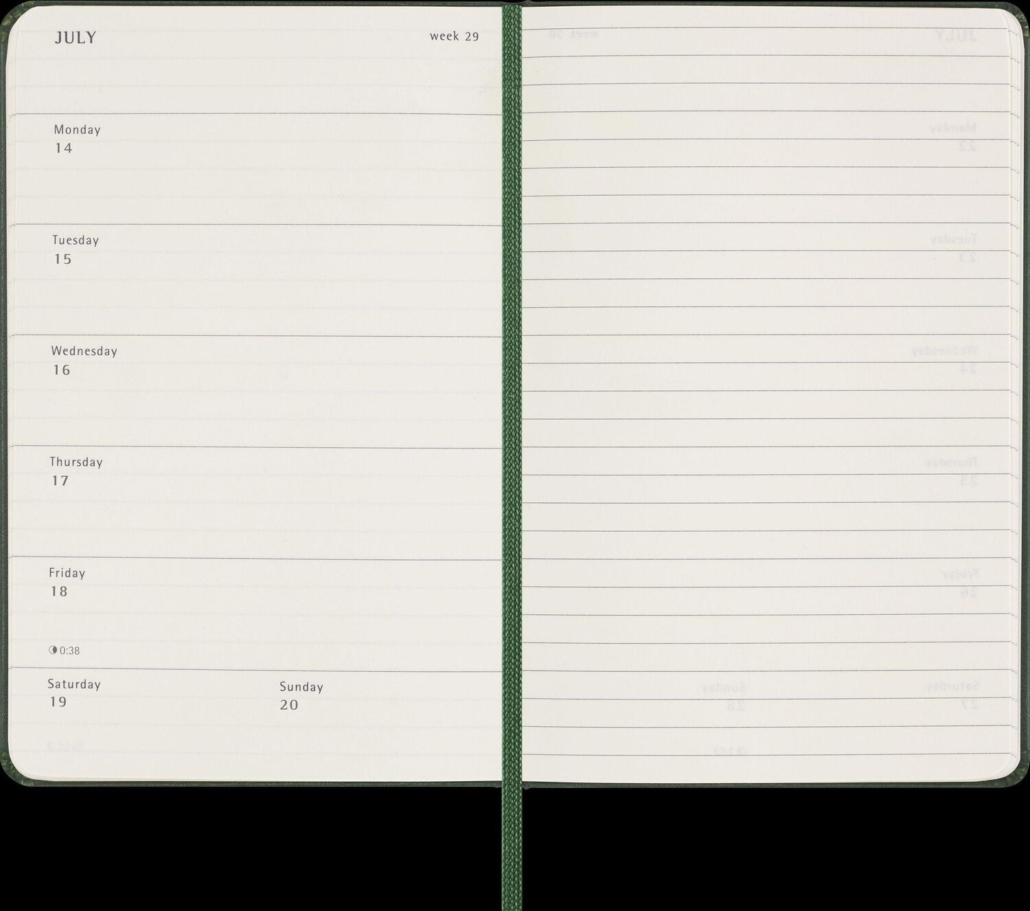 Bild: 8056999270735 | Moleskine 12 Monate Wochen Notizkalender 2025, Pocket/A6, 1 Wo = 1...