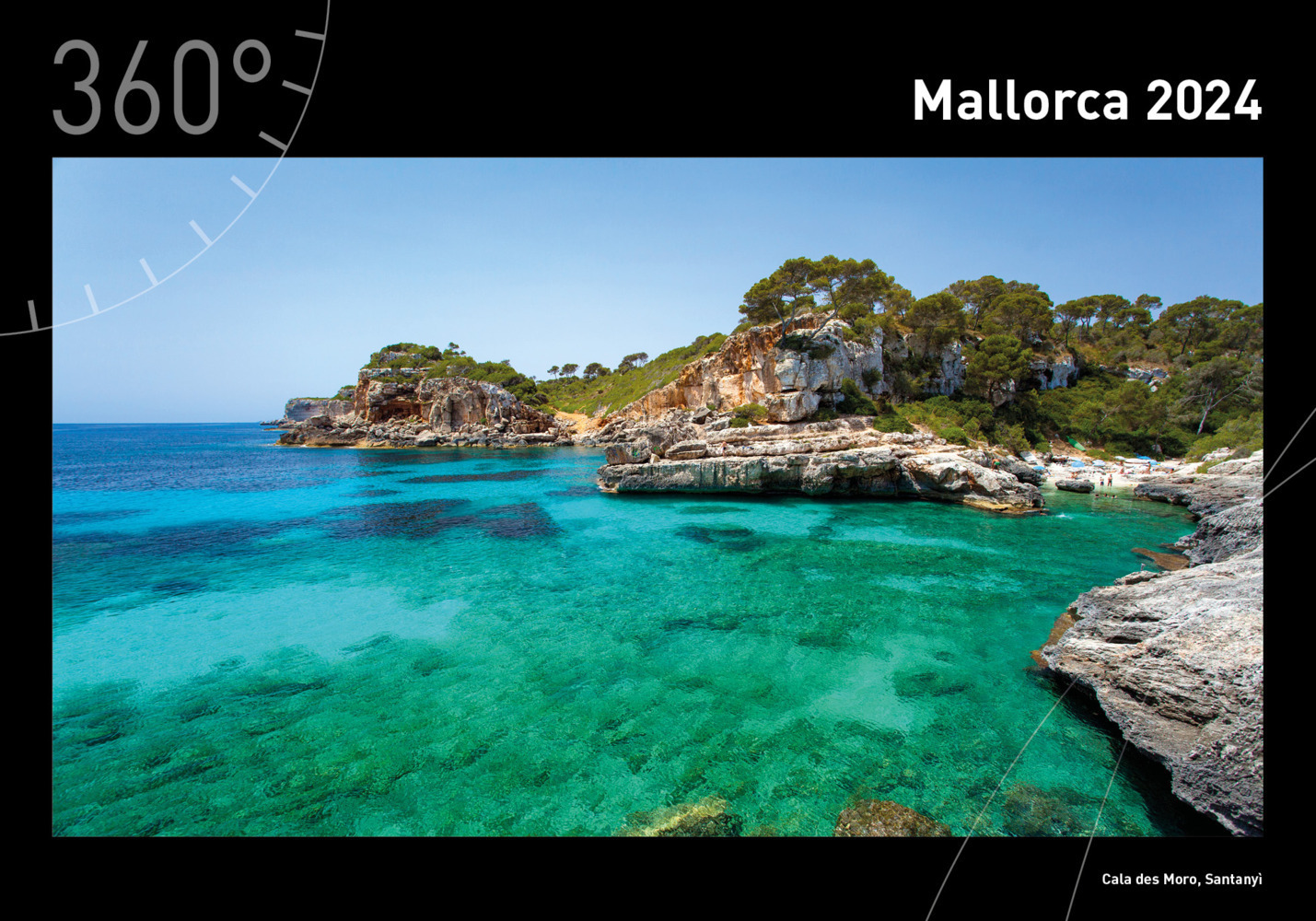 Cover: 9783968553504 | 360° Mallorca Premiumkalender 2024 | Hans Zaglitsch | Kalender | 14 S.