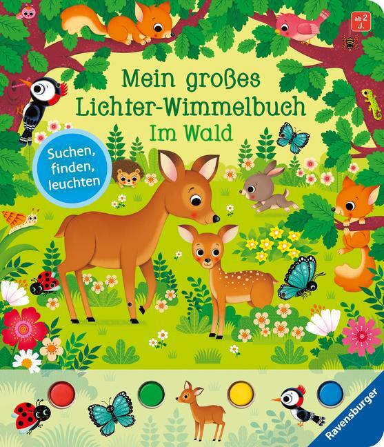 Cover: 9783473410446 | Mein großes Lichter-Wimmelbuch: Im Wald | Sandra Grimm | Buch | 12 S.