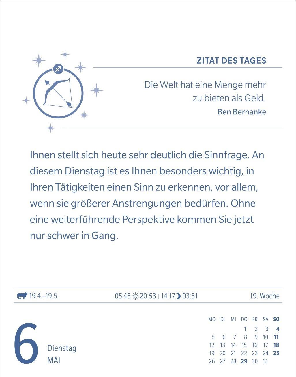 Bild: 9783840033759 | Schütze Sternzeichenkalender 2025 - Tagesabreißkalender - Ihr...