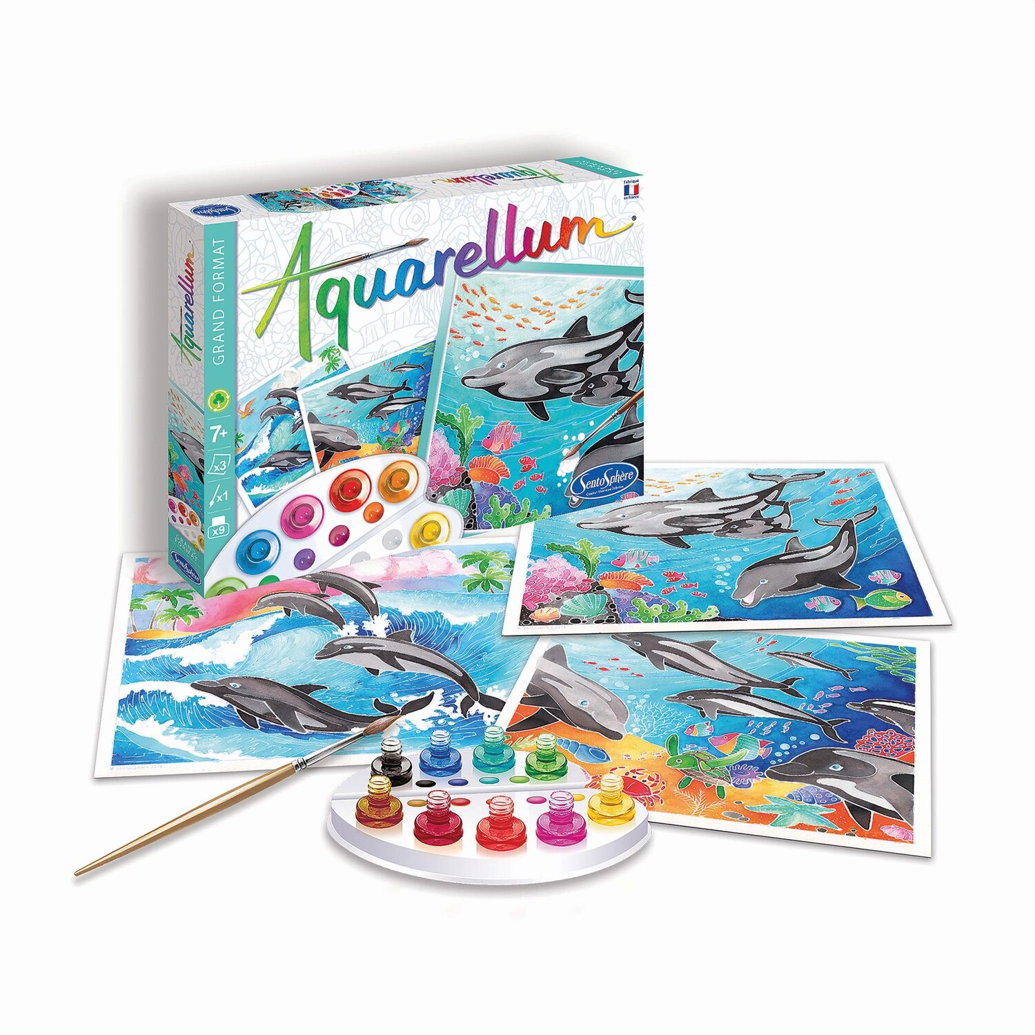 Bild: 3373910062206 | Sentosphere - Aquarellum GM Delfine | Sentosphere | Spiel | Deutsch