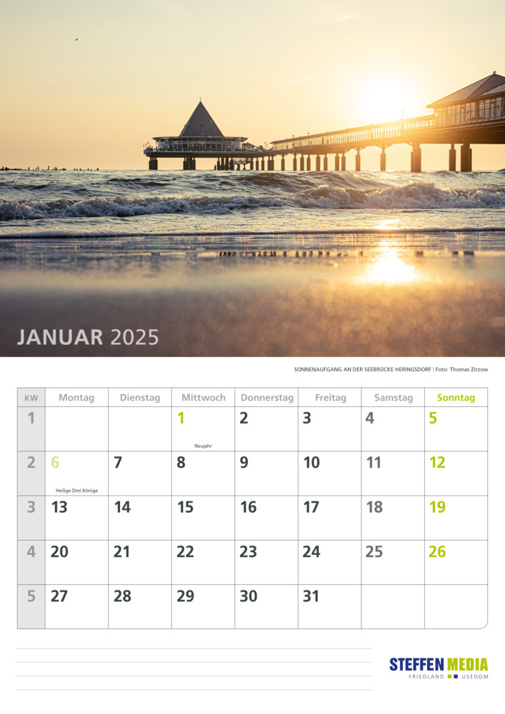 Bild: 9783957991317 | Kalender Mecklenburg-Vorpommern 2025 | Land der 1000 Seen | Kalender