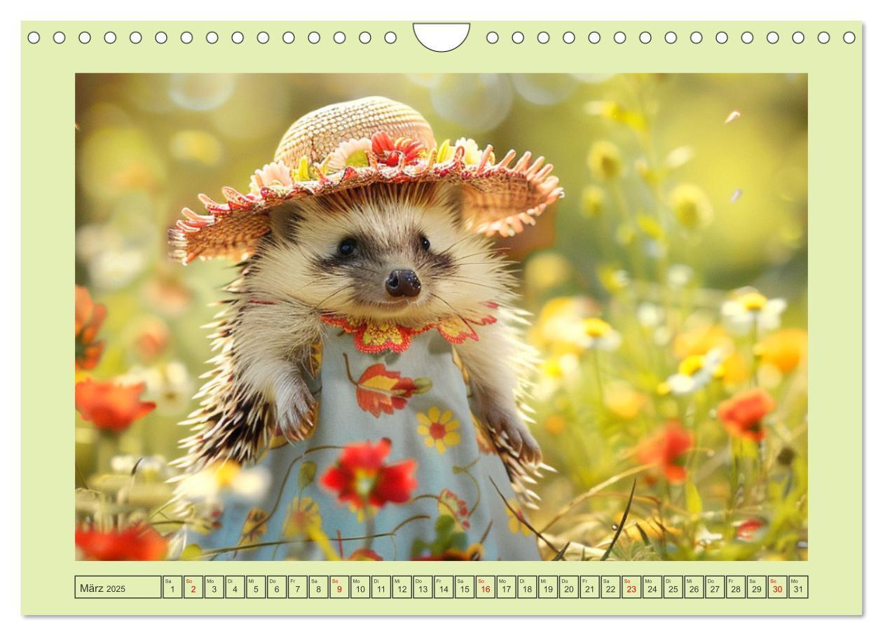 Bild: 9783435639939 | Zauberhafte Igel-Models. Blumiger Stil in der Natur (Wandkalender...