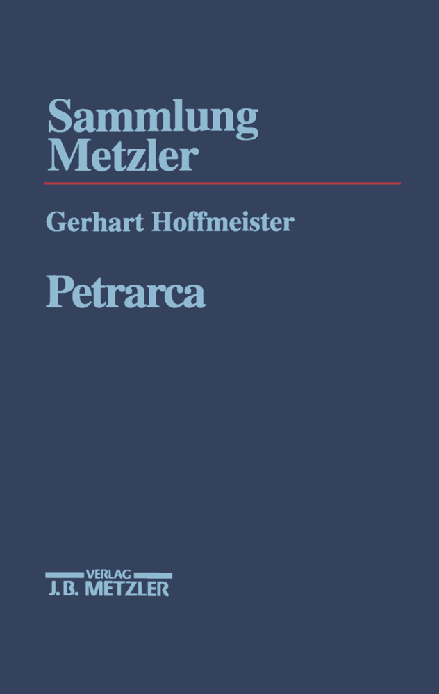 Cover: 9783476103017 | Petrarca | Gerhart Hoffmeister | Taschenbuch | VIII | Deutsch | 1997