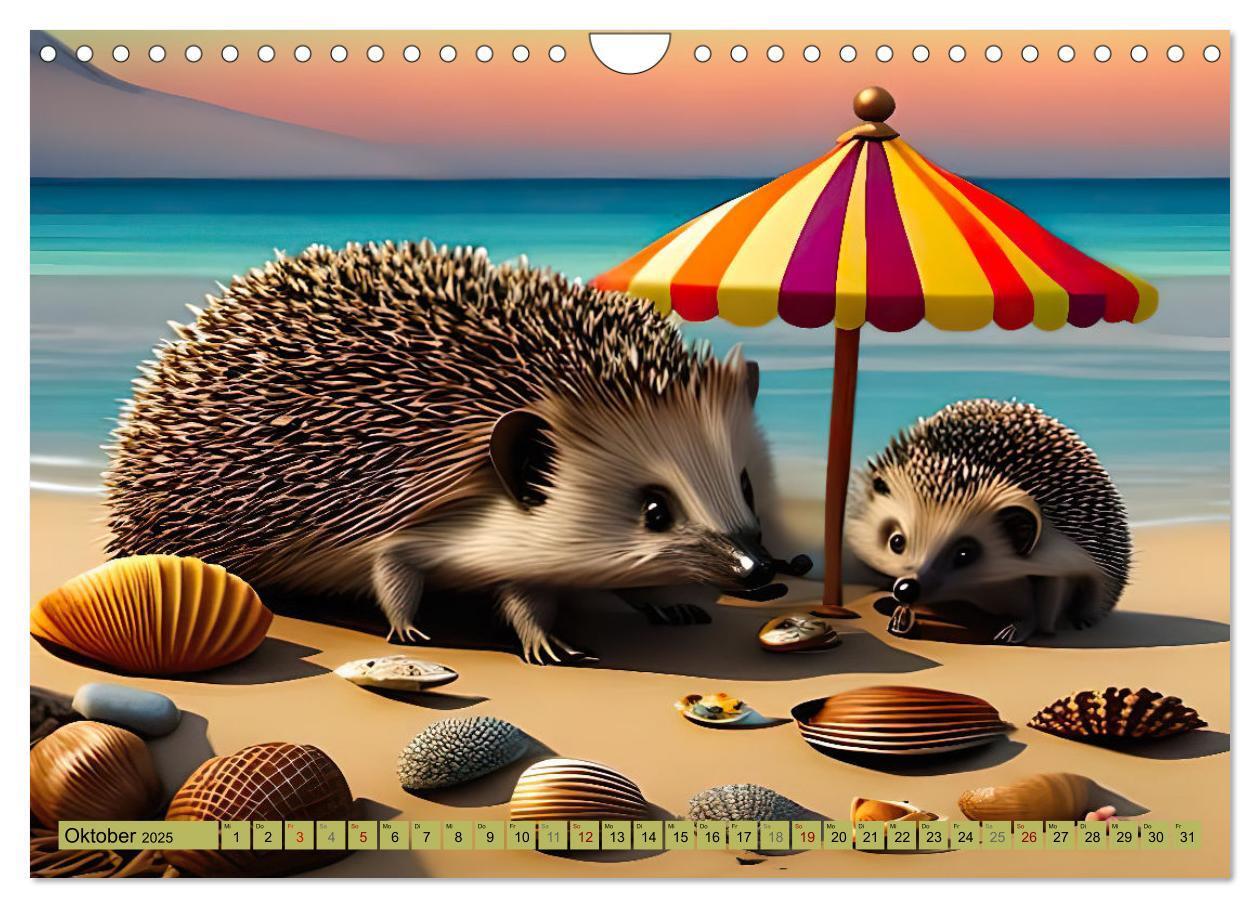 Bild: 9783383868696 | Igel-Abenteuer (Wandkalender 2025 DIN A4 quer), CALVENDO...