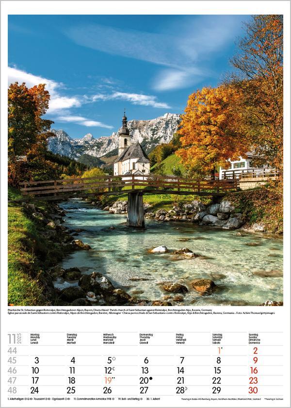 Bild: 9783731876090 | Alpen 2025 | Wandkalender mit Fotos von den Alpen. Format 30 x 42 cm.