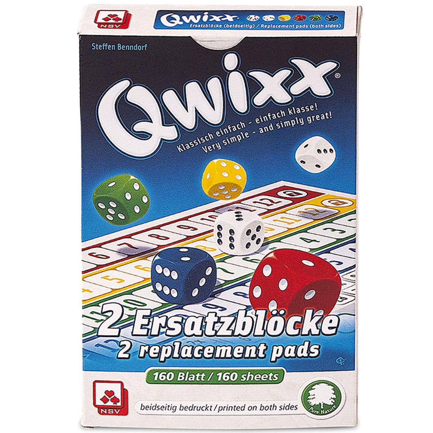 Cover: 4012426830259 | Qwixx - Natureline - Ersatzblöcke | Nürnberger Spielkarten Verlag
