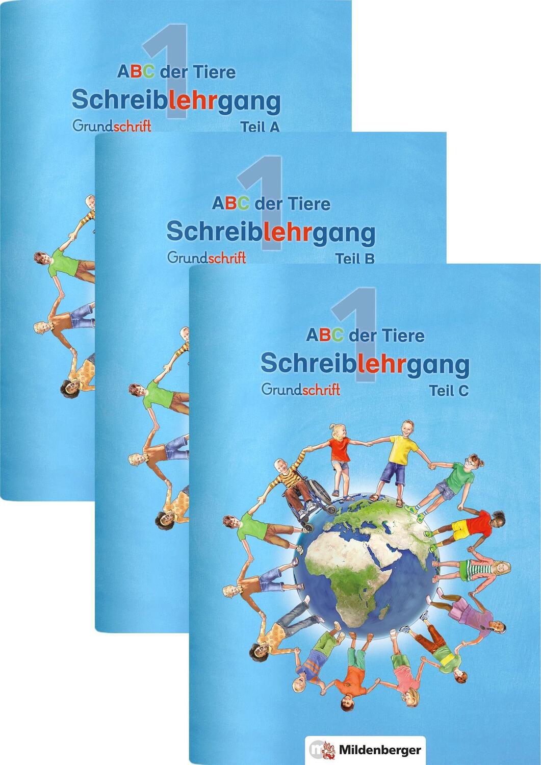 Cover: 9783619145720 | ABC der Tiere 1 - Schreiblehrgang Grundschrift, Teil A, B und C ·...
