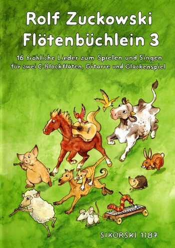 Cover: 9790003030586 | Flötenbüchlein Band 3 für 2 Sopranblockflöten, Gitarre und...