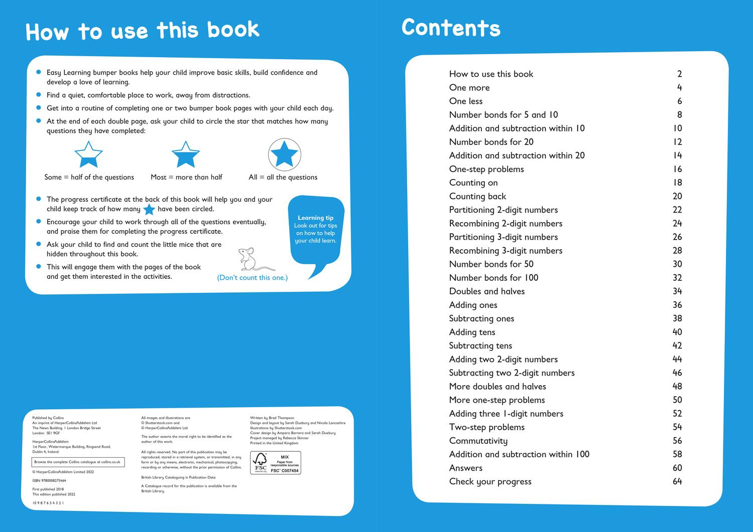 Bild: 9780008275464 | Addition and Subtraction Bumper Book Ages 5-7 | Collins Easy Learning