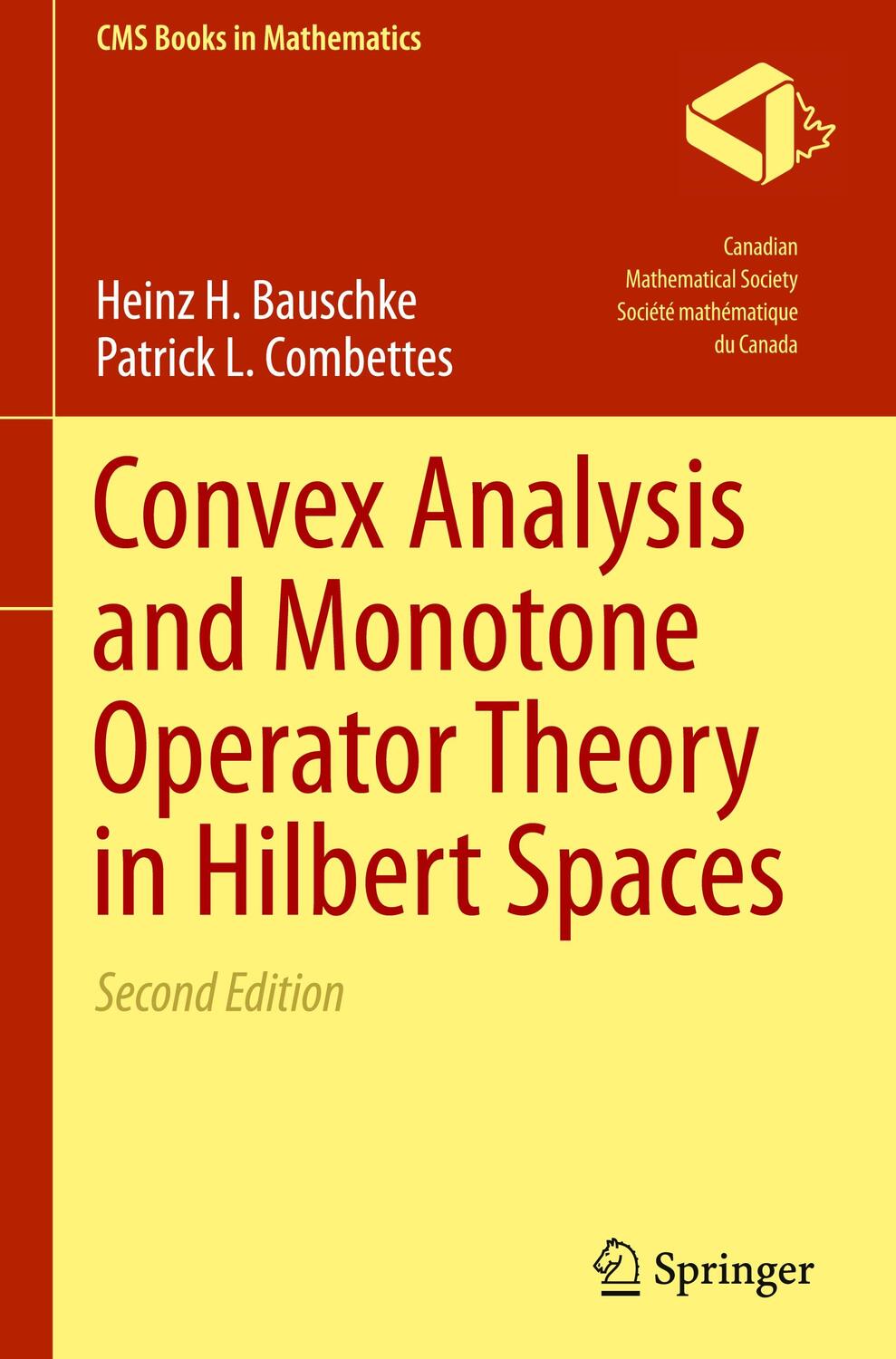 Cover: 9783319483108 | Convex Analysis and Monotone Operator Theory in Hilbert Spaces | Buch
