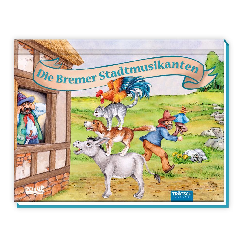 Cover: 9783988020581 | Trötsch Märchenbuch Pop-up-Buch Die Bremer Stadtmusikanten | Co.KG