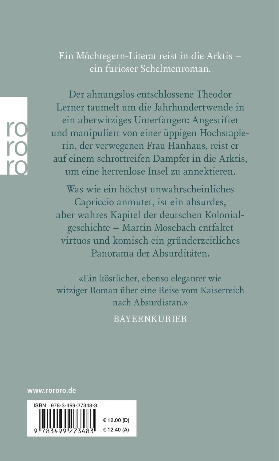 Rückseite: 9783499273483 | Der Nebelfürst | Martin Mosebach | Taschenbuch | Deutsch | 2018