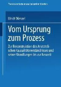 Cover: 9783663117827 | Vom Ursprung zum Prozeß | Ulrich Wenzel | Taschenbuch | Paperback