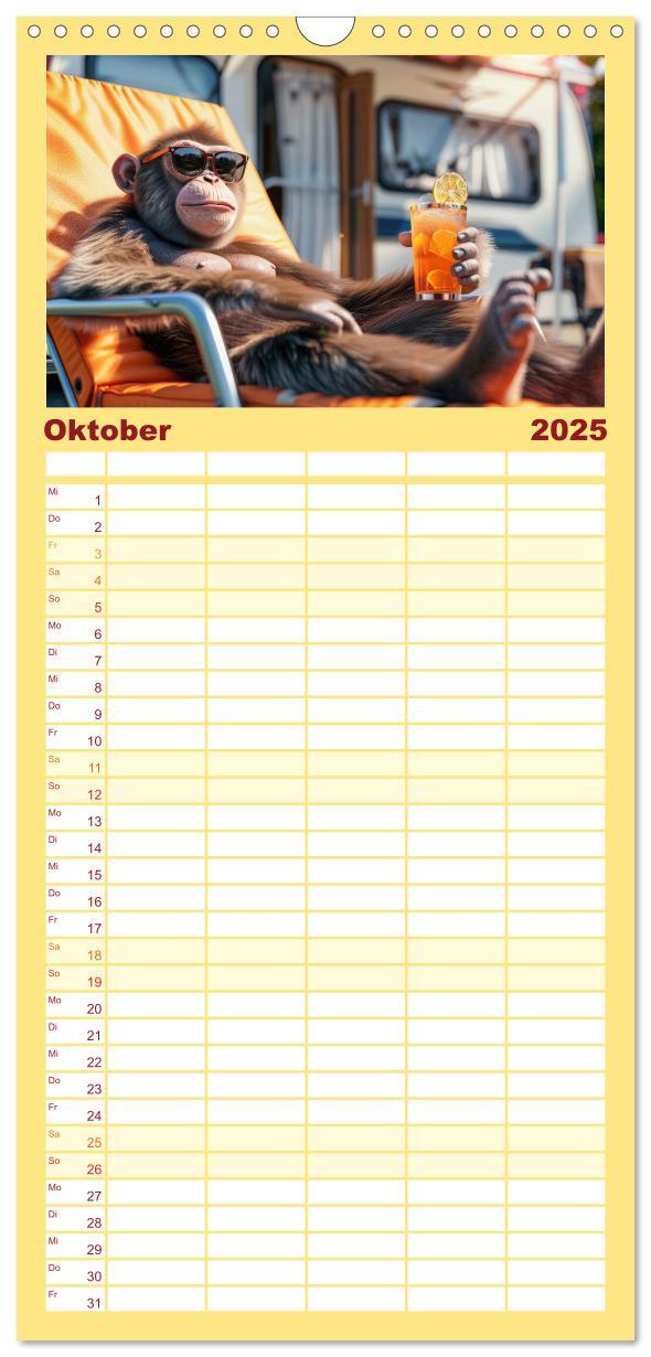 Bild: 9783457192740 | Familienplaner 2025 - Der tierisch lustige Camping-Kalender mit 5...