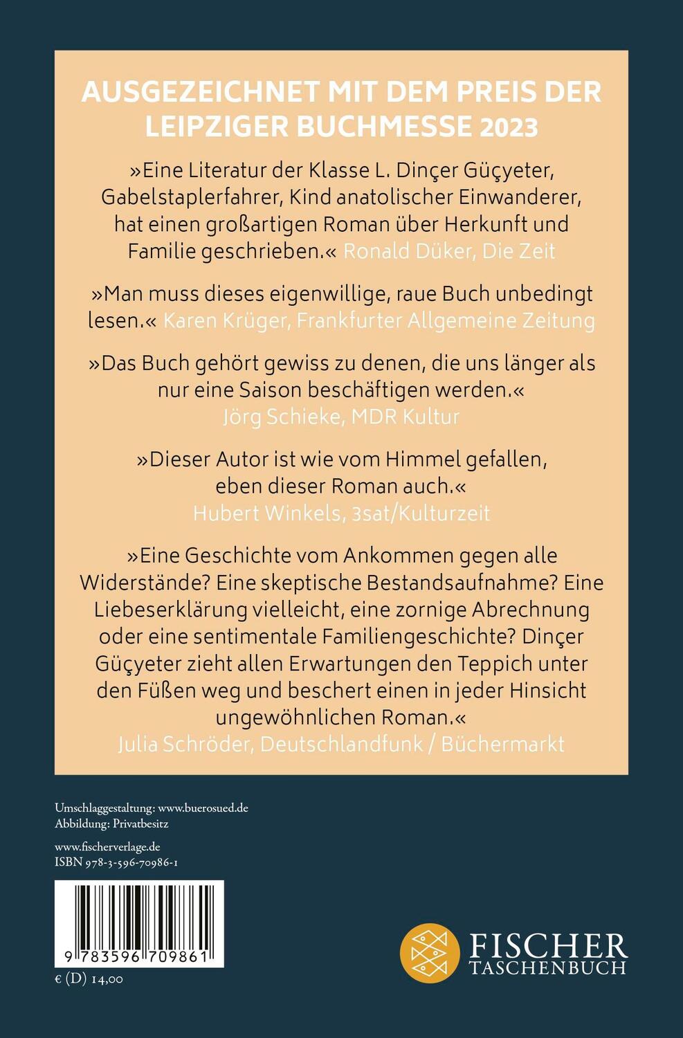 Rückseite: 9783596709861 | Unser Deutschlandmärchen | Roman | Dinçer Güçyeter | Taschenbuch