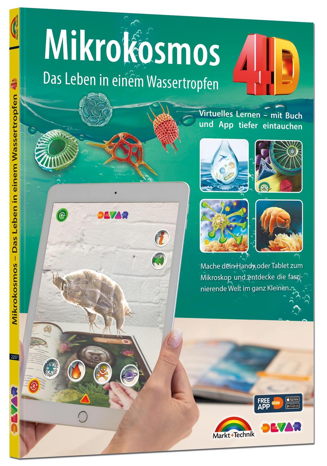 Cover: 9783959822572 | Mikrokosmos 4D - Das Leben in einem Wassertropfen mit APP entdecke...