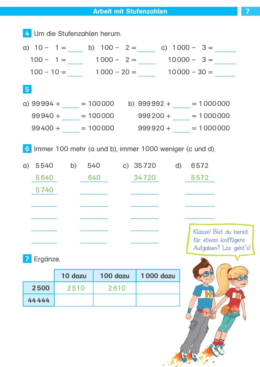 Bild: 9783129494257 | Klett Die Mathe-Helden Rechnen bis 1 Million 4. Klasse | Heuchert