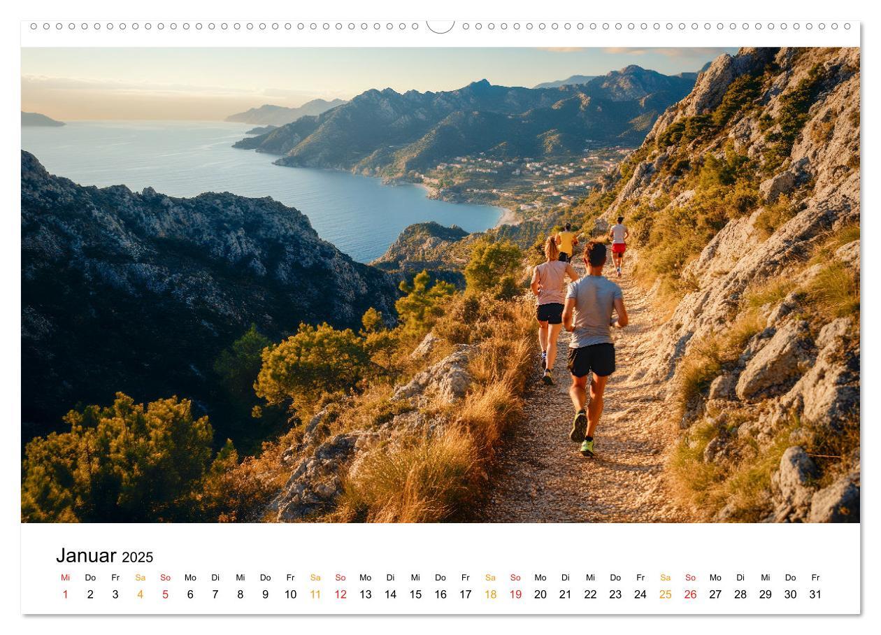 Bild: 9783457234693 | Trailrunning Power (Wandkalender 2025 DIN A2 quer), CALVENDO...